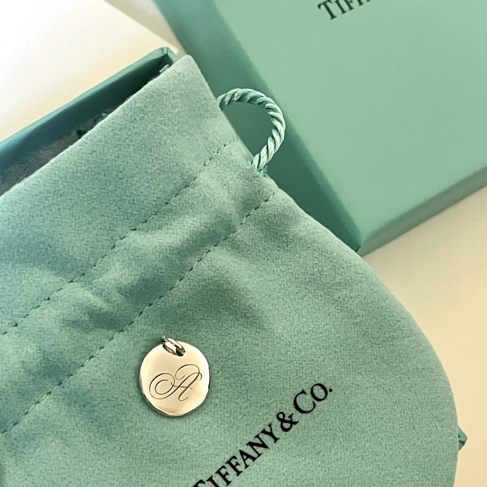 100% Authentic Tiffany&Co “A” Charm in sterling silver - NEW